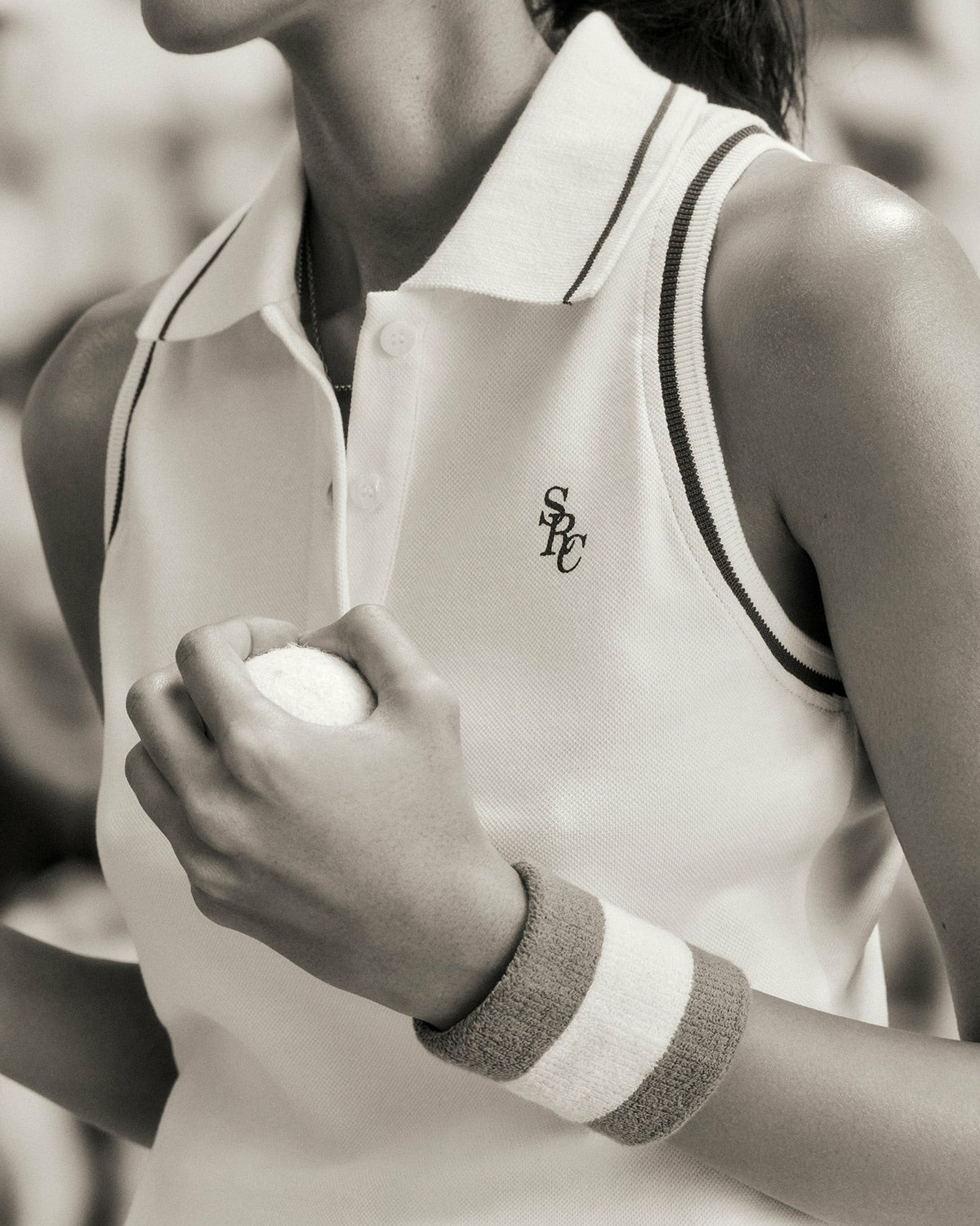 Sporty & Rich SRC Polo Dress - White/Forest