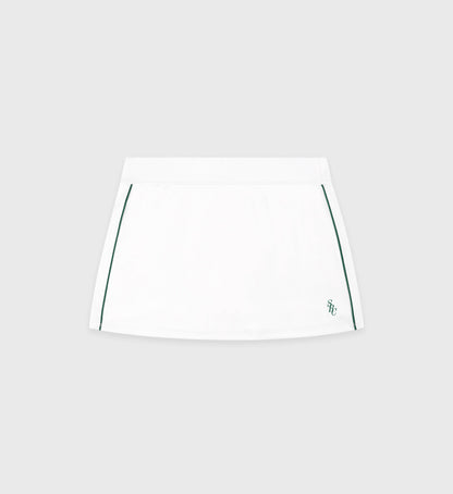 Sporty & Rich SRC Court Skirt - White/Forest