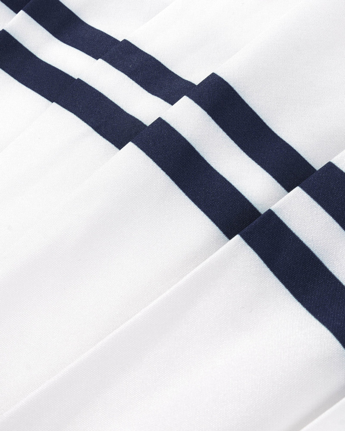 Sporty & Rich Serif Logo Pleated Skirt - White/Navy