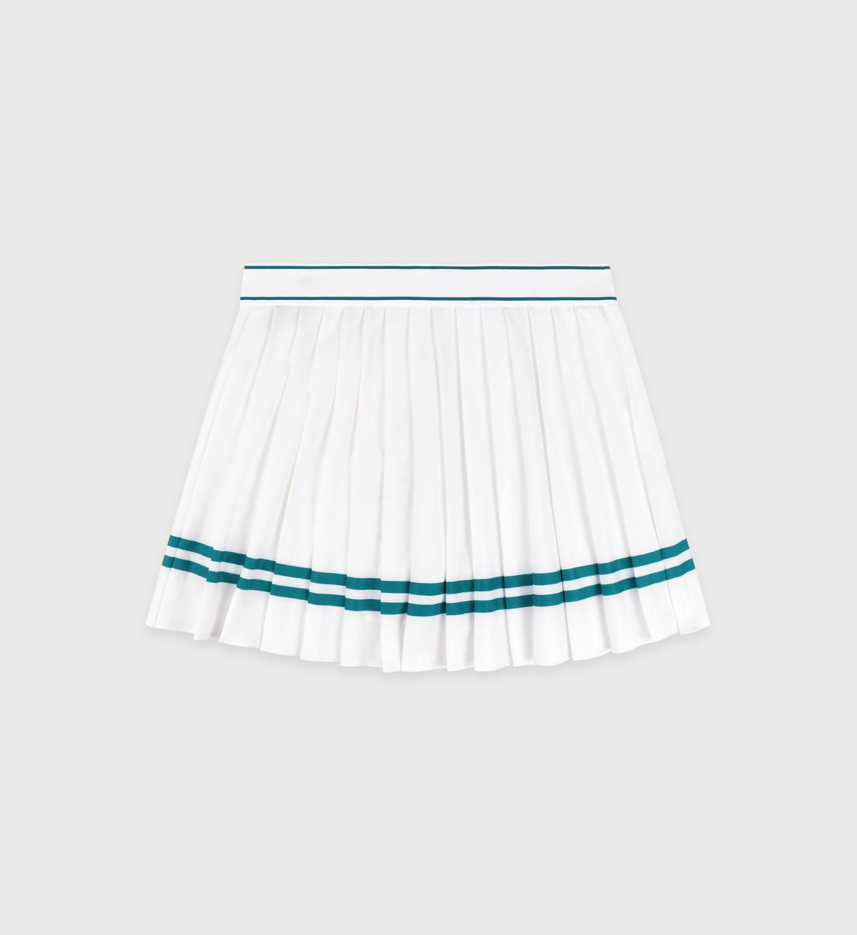 Sporty & Rich Italic Logo Pleated Skirt - White/Alpine