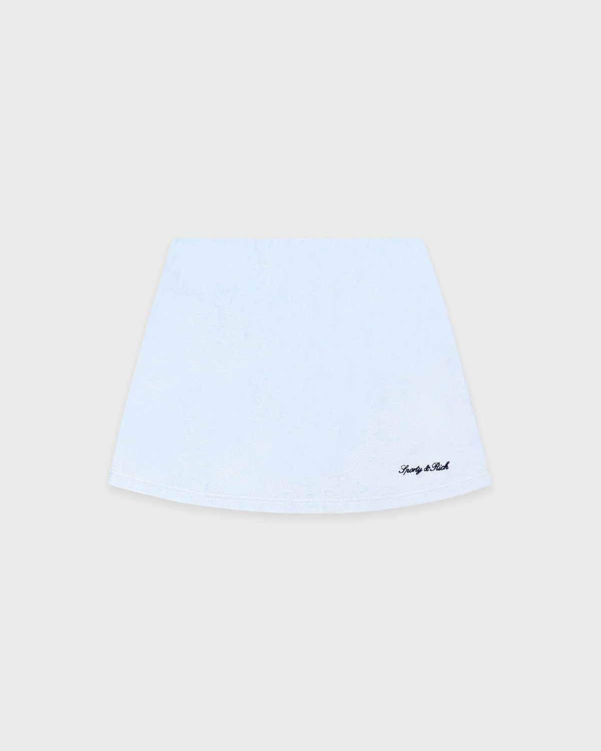 Sporty & Rich Signature Logo Terry Skirt - Ciel