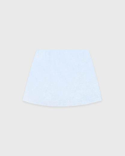 Sporty & Rich Signature Logo Terry Skirt - Ciel