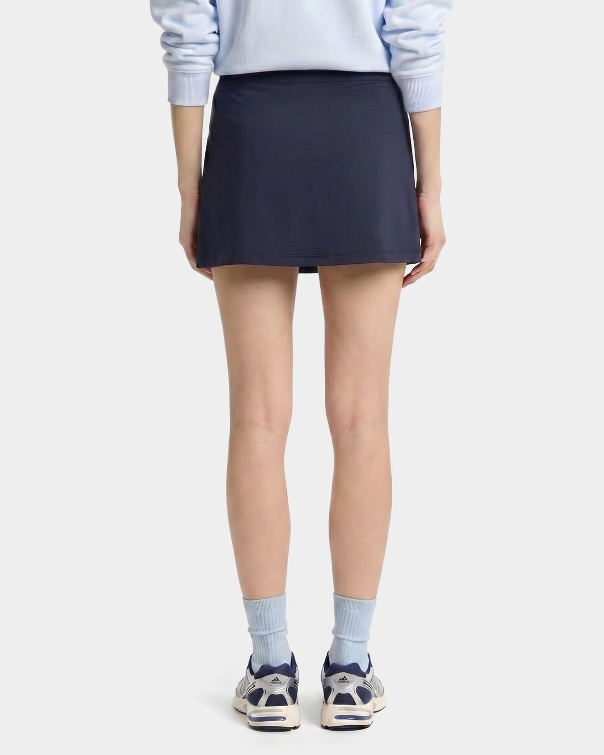 Sporty & Rich Signature Logo Court Skirt - Navy/White
