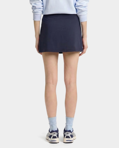 Sporty & Rich Signature Logo Court Skirt - Navy/White