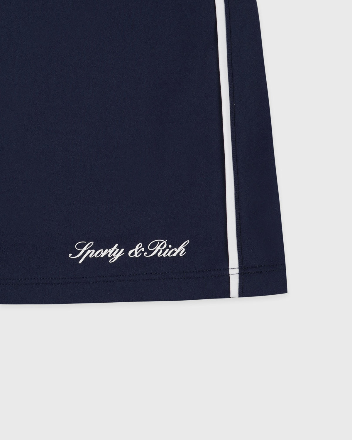 Sporty & Rich Signature Logo Court Skirt - Navy/White
