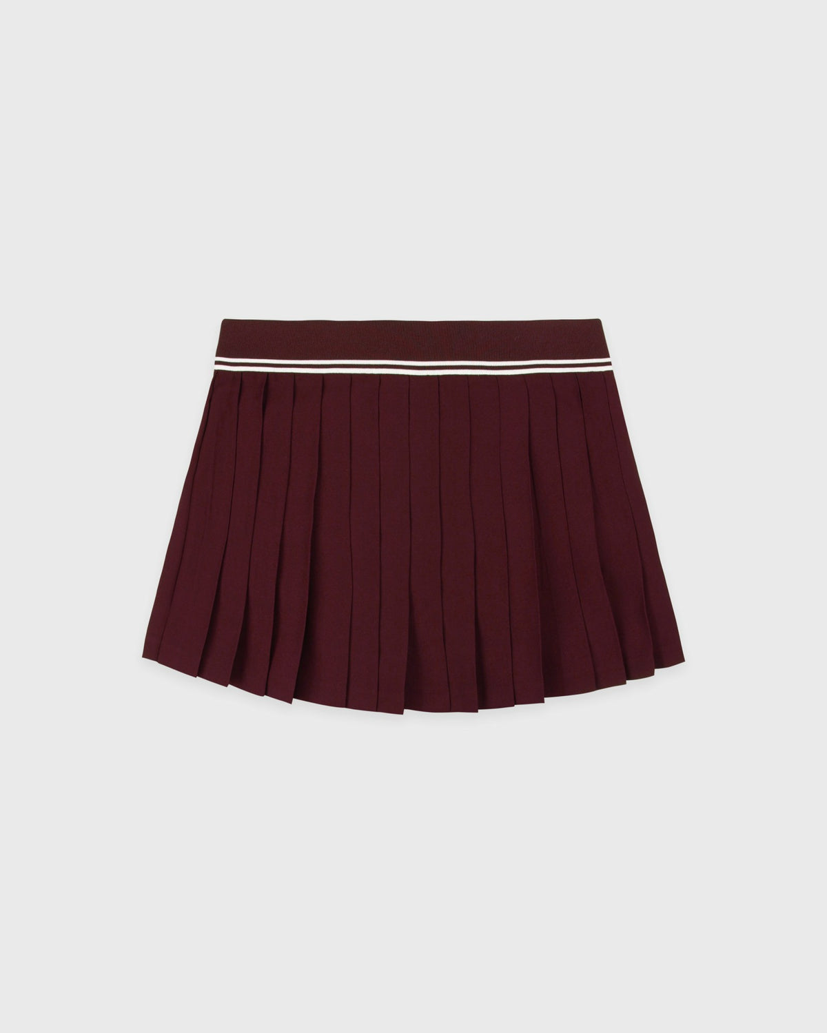 Sporty & Rich Signature Logo Abigail Skirt - Bordeaux/White