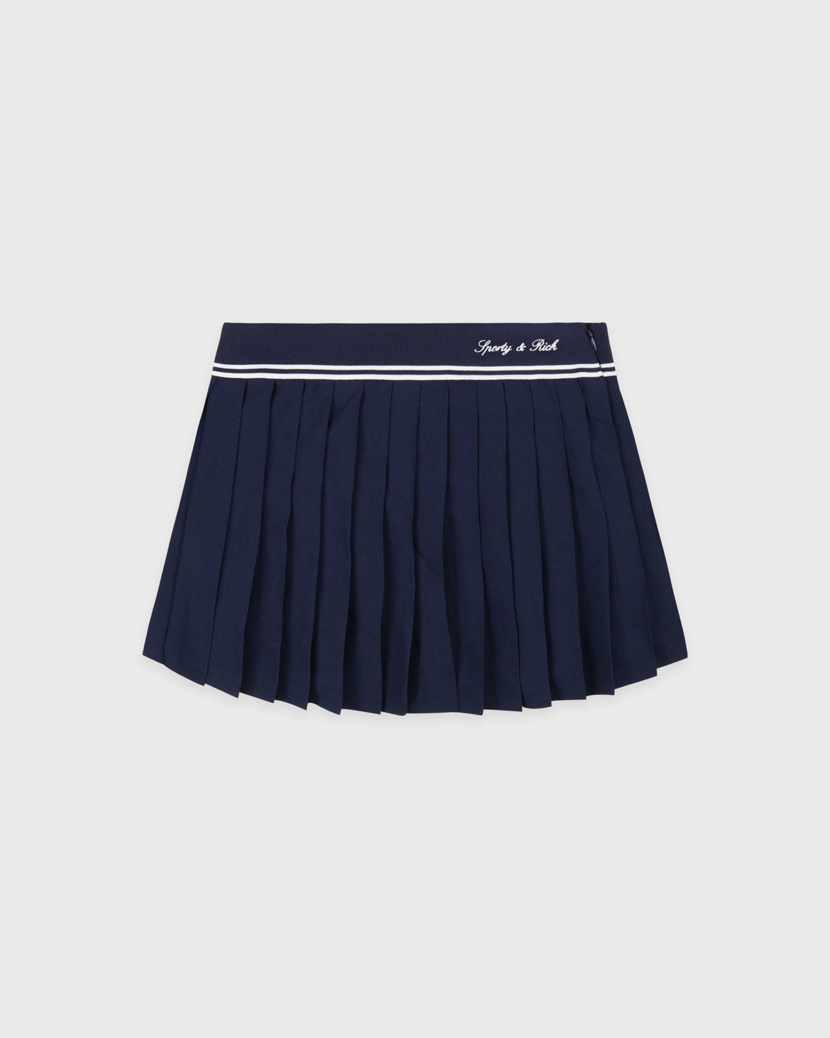 Sporty & Rich Signature Logo Abigail Skirt - Navy/White
