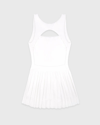 Sporty & Rich Signature Logo Court Dress - White