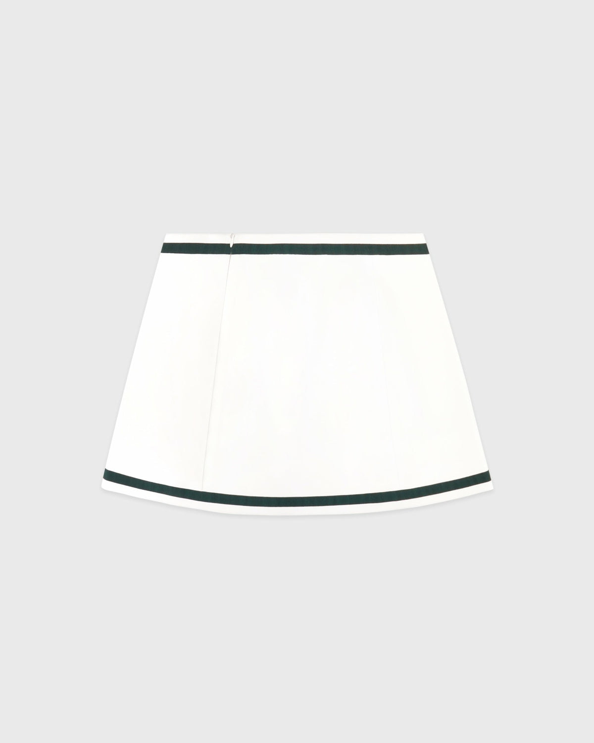 Sporty & Rich Serif Logo Mila Skirt - White/Forest
