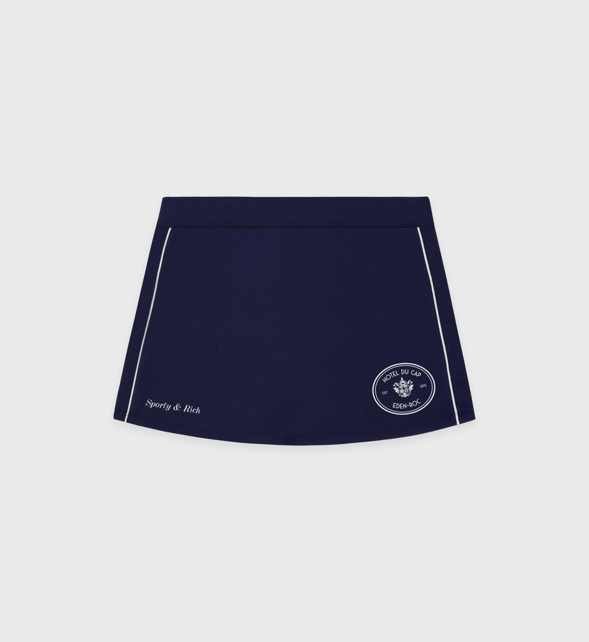 Sporty & Rich Eden Crest Court Skirt - Navy/White