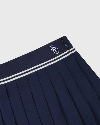 Sporty & Rich SRC Abigail Skirt - Navy/Ecru