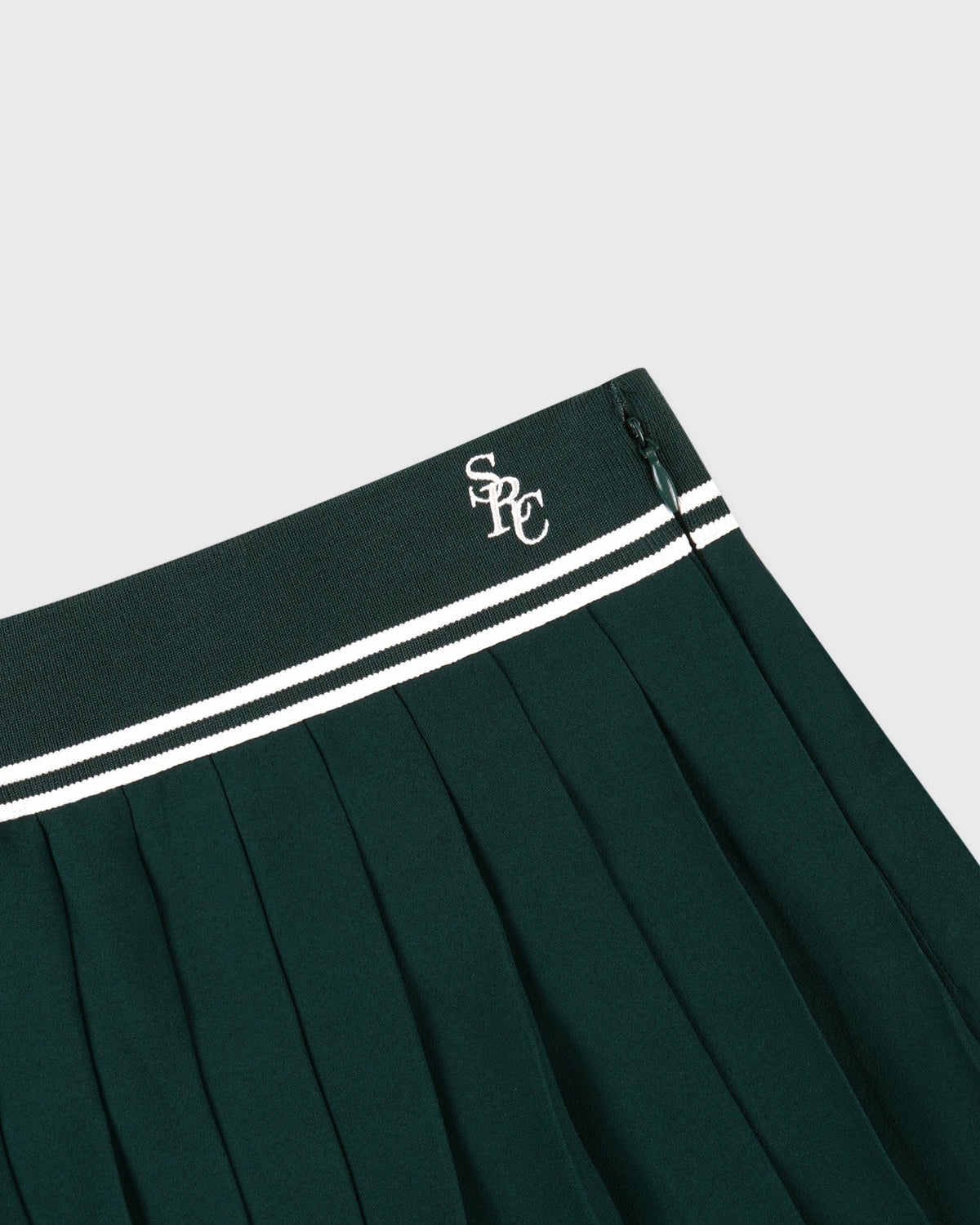 Sporty & Rich SRC Abigail Skirt - Forest/Ecru