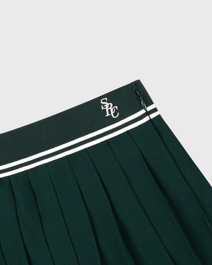 Sporty & Rich SRC Abigail Skirt - Forest/Ecru