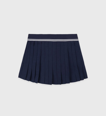 Sporty & Rich SRC Logo Abigail Skirt - Navy/White