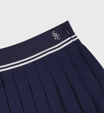 Sporty & Rich SRC Logo Abigail Skirt - Navy/White