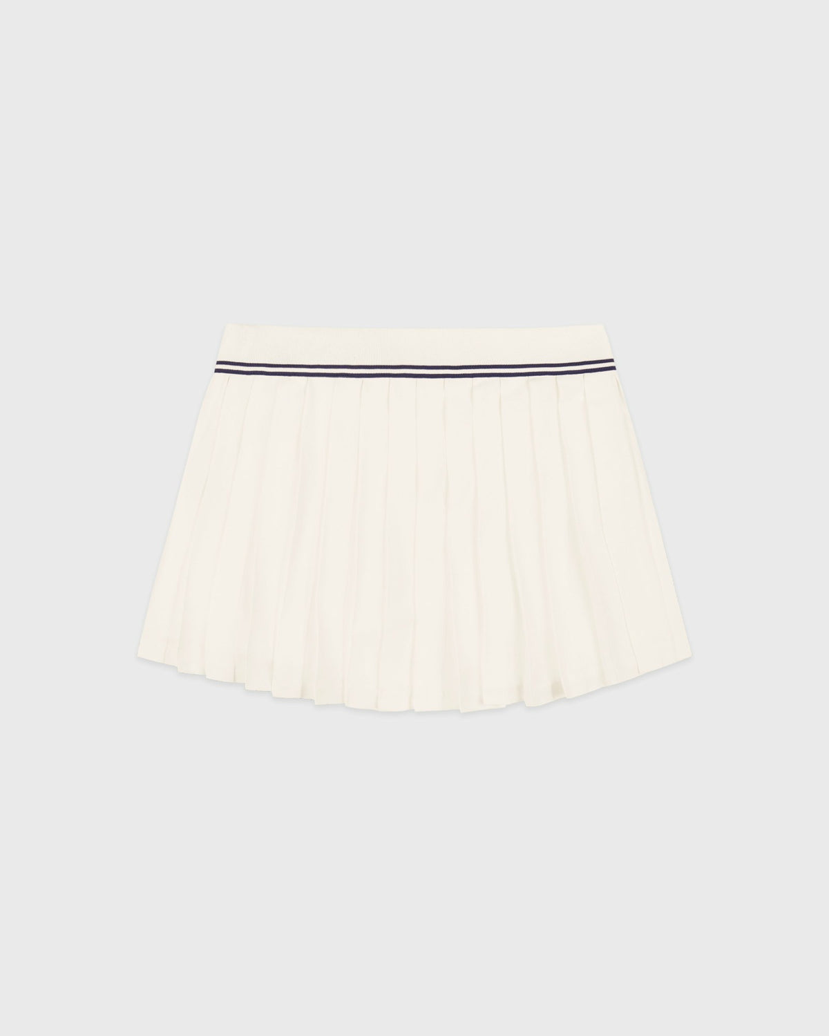 Sporty & Rich Signature Logo Abigail Skirt - Ecru/Navy