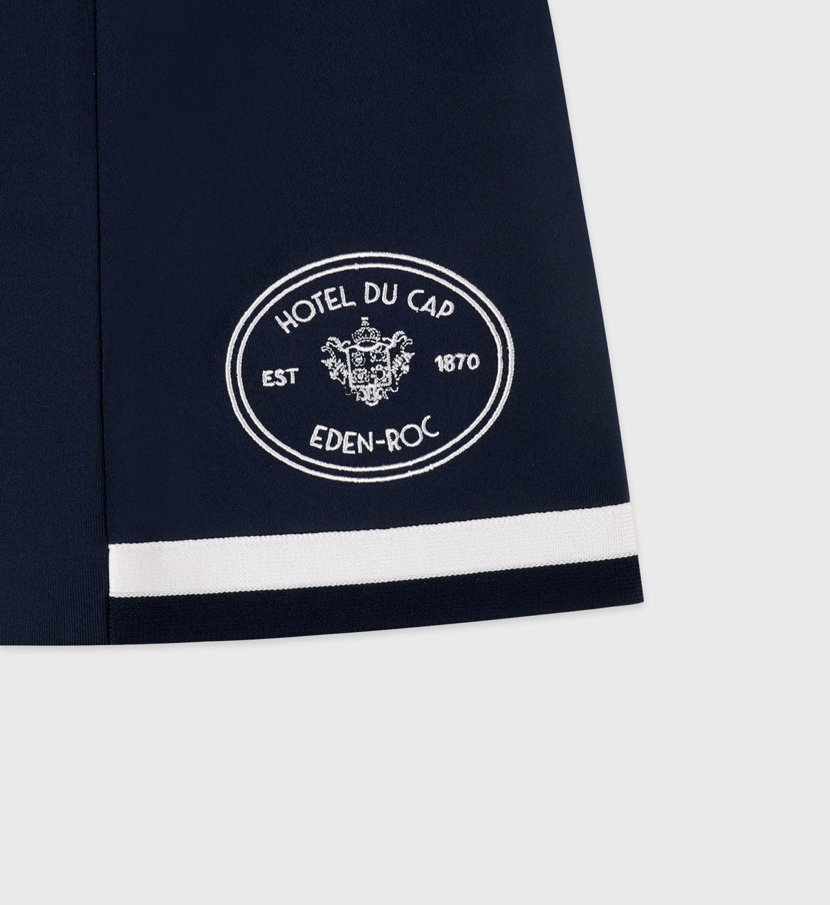 Sporty & Rich Eden Crest Embroidered Mila Skirt - Navy/White