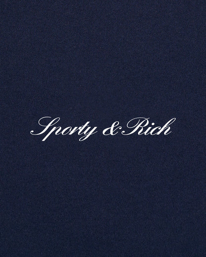 Sporty & Rich Signature Logo Court Dress - Navy/White