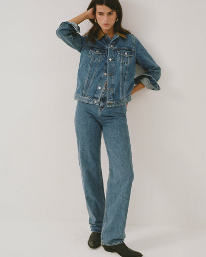 Sporty & Rich Loose Fit Denim - Medium Blue