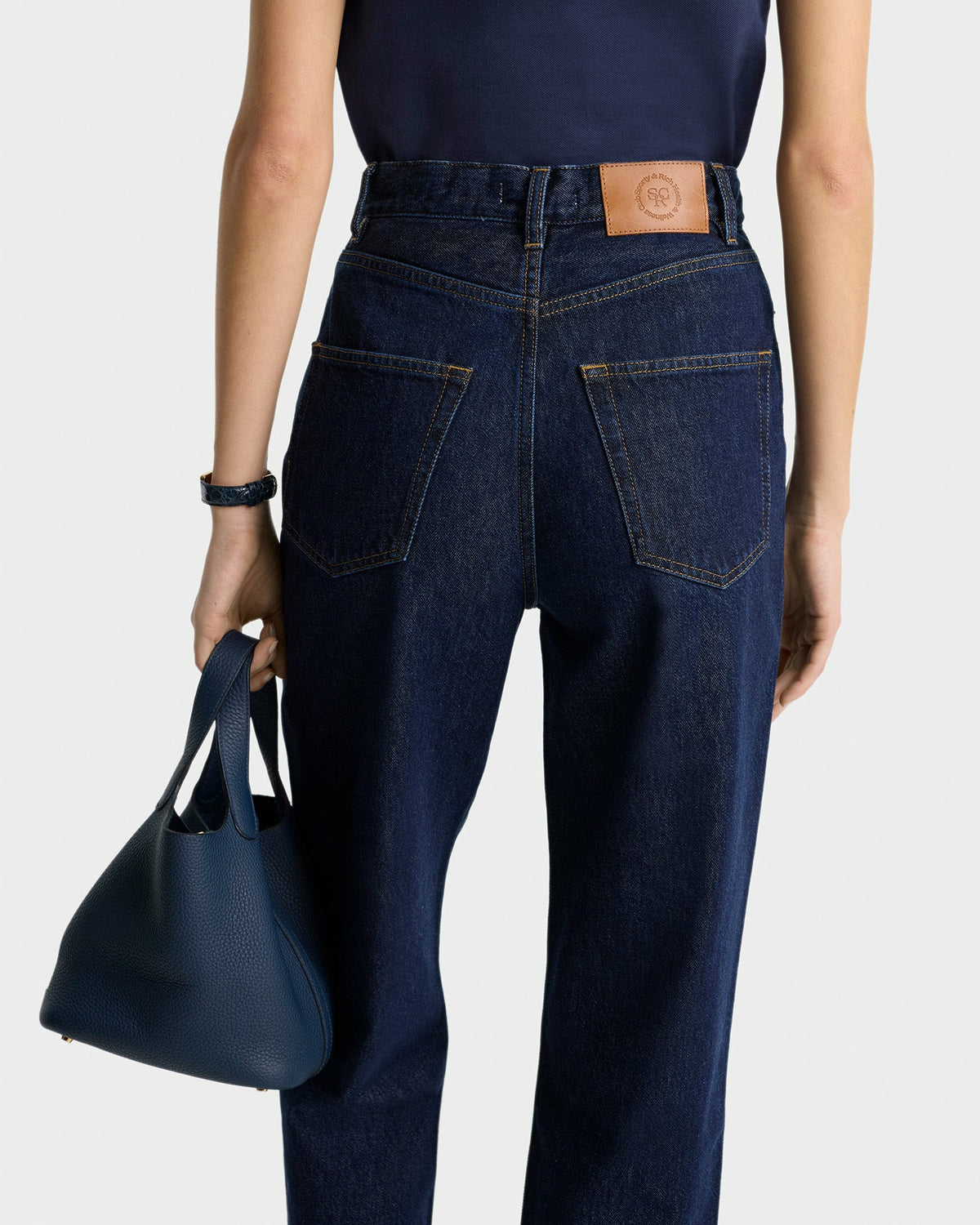 Sporty & Rich Vintage Fit Straight Leg Denim - One Wash