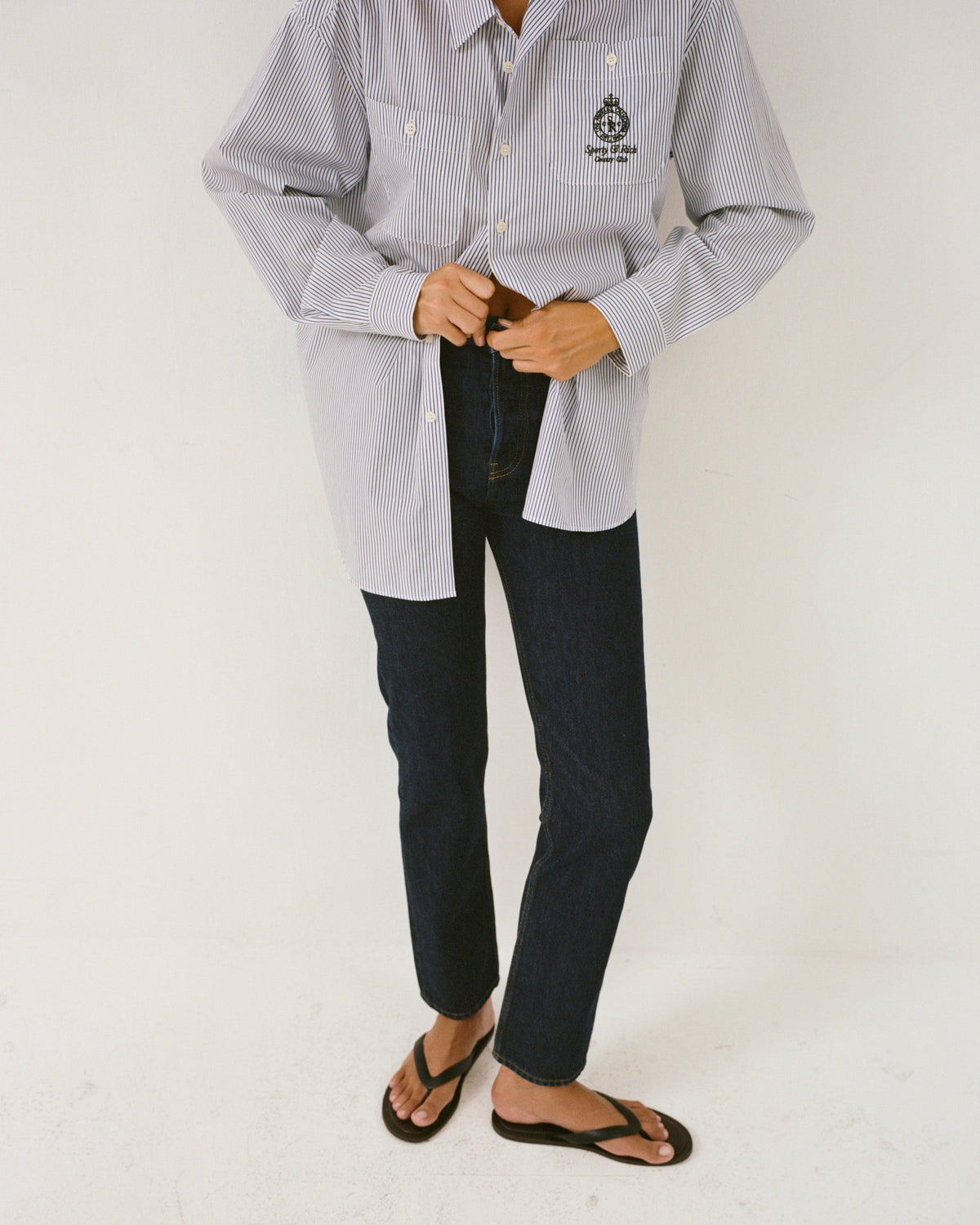 Sporty & Rich Vintage Fit Straight Leg Denim - One Wash