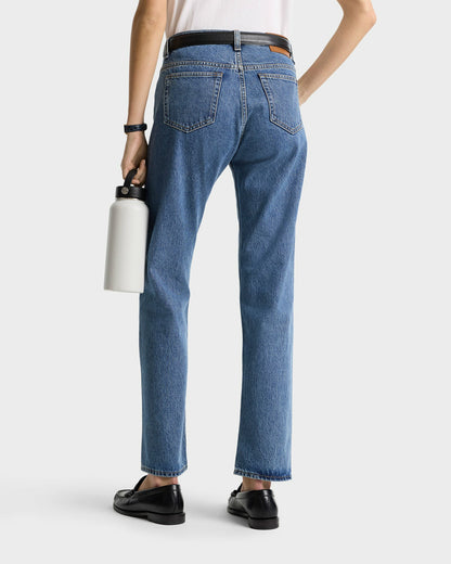 Sporty & Rich Vintage Fit Straight Leg Denim - Medium Blue