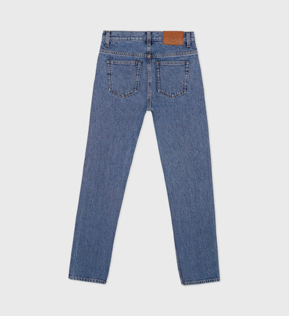 Sporty & Rich Vintage Fit Straight Leg Denim - Medium Blue