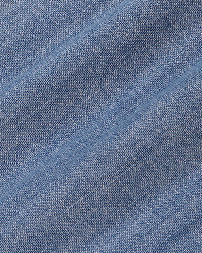 Sporty & Rich NY Crest Oversized Denim Shirt - Light Blue
