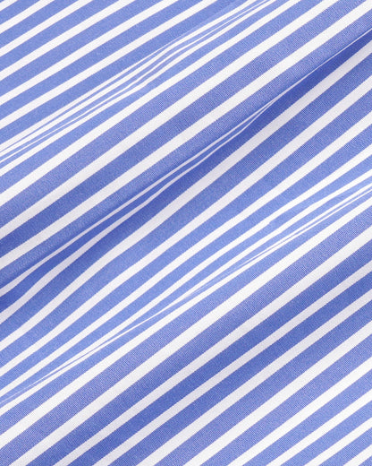 Sporty & Rich NY Crest Oversized Shirt - Blue Striped