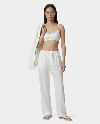 Sporty & Rich Signature NY Pyjama Pants - White