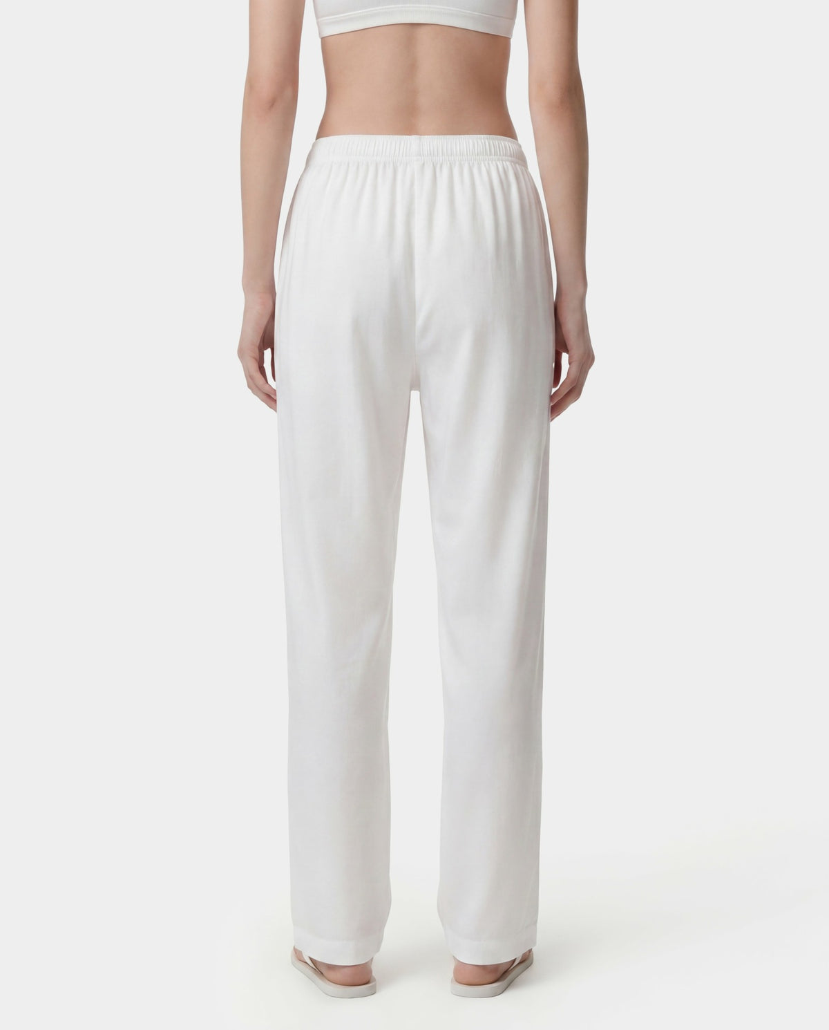 Sporty & Rich Signature NY Pyjama Pants - White