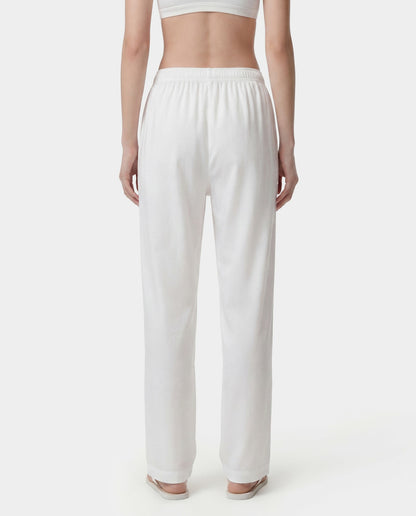 Sporty & Rich Signature NY Pyjama Pants - White