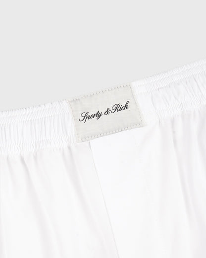 Sporty & Rich Signature NY Pyjama Pants - White