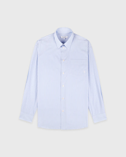 Sporty & Rich SRC Oversized Shirt - Blue Striped