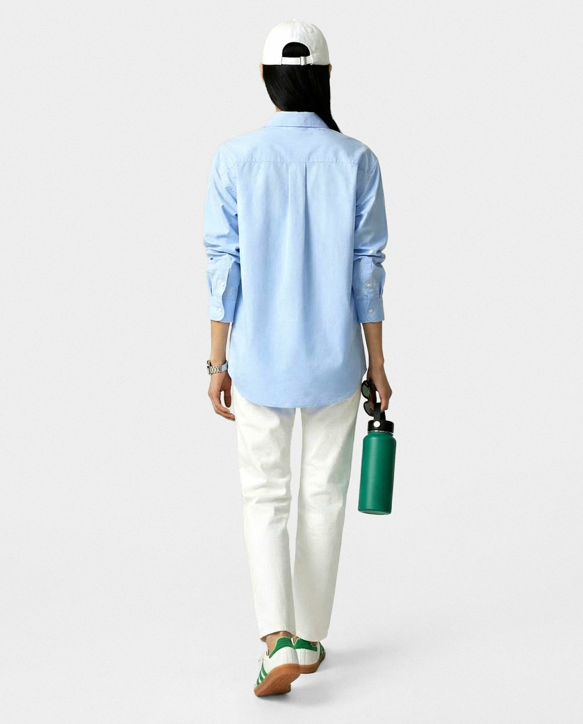 Sporty & Rich SRC Oversized Shirt - Ciel/Navy