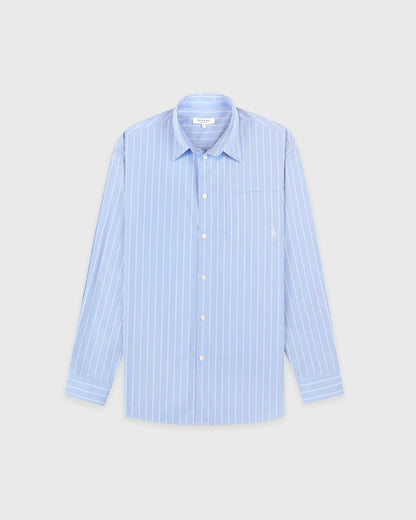 Sporty & Rich SRC Oversized Shirt - Blue Stripe