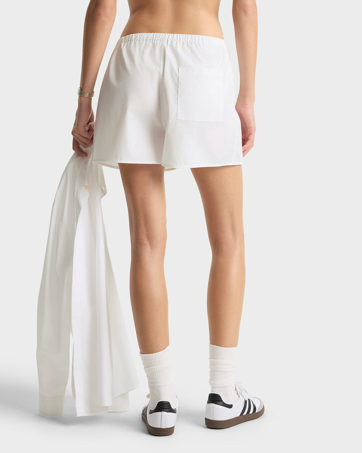 Sporty & Rich NY Crest Mini Boxer - White/Navy