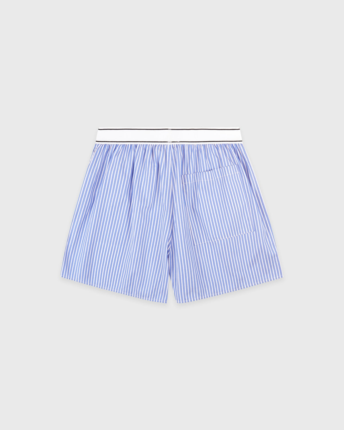Sporty & Rich Serif Logo Boxer - Navy Stripe