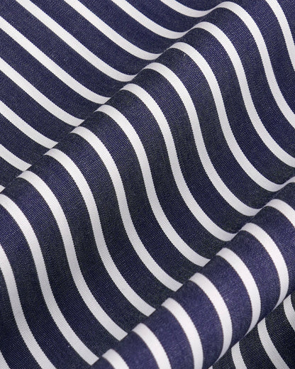 Sporty & Rich Vendome Oversized Shirt - Blue Striped