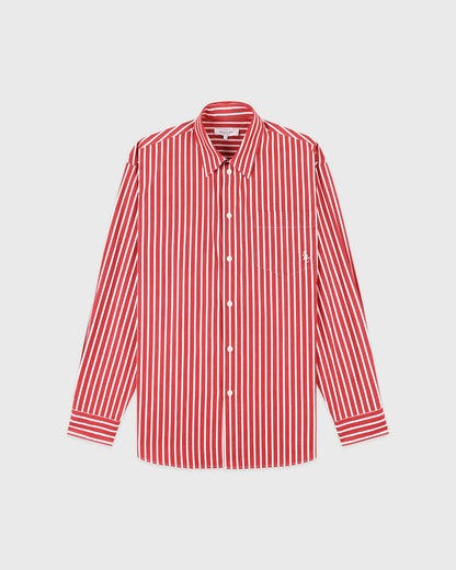 Sporty & Rich SRC Oversized Shirt - Ruby Stripe