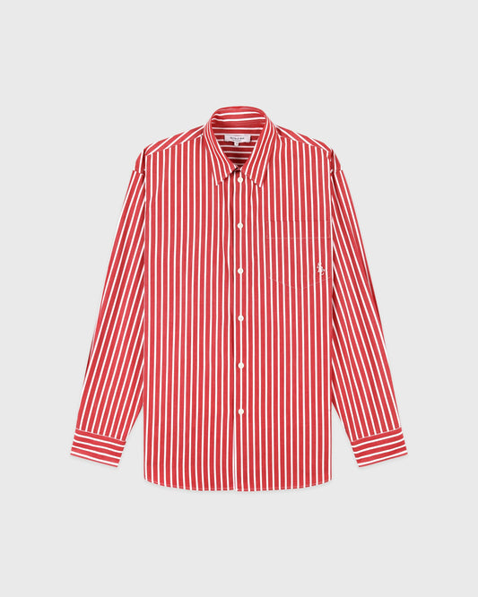 Sporty & Rich SRC Oversized Shirt - Ruby Stripe