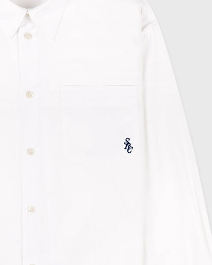 Sporty & Rich SRC Oversized Shirt - White/Navy