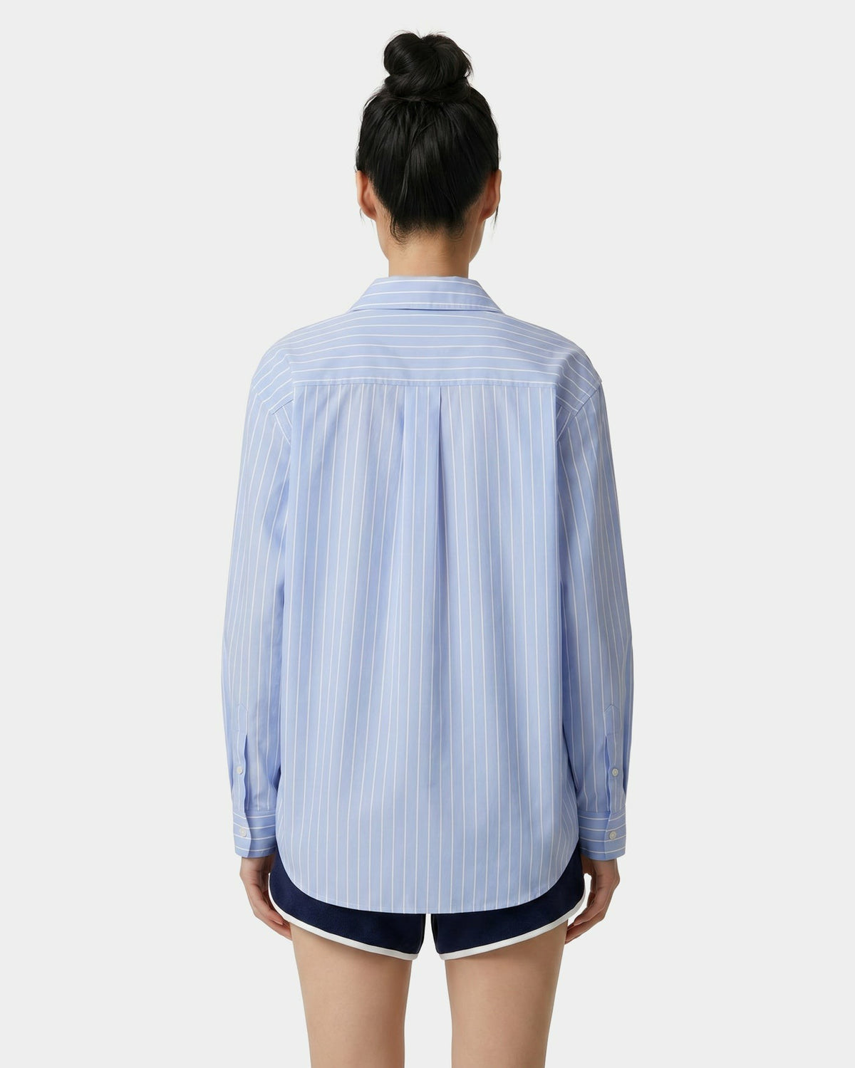 Sporty & Rich SRC Oversized Shirt - Ciel Stripe