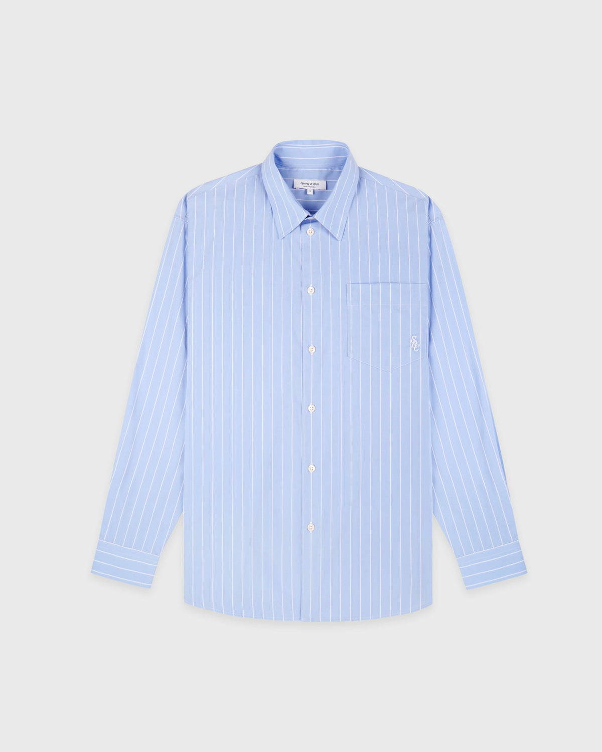 Sporty & Rich SRC Oversized Shirt - Ciel Stripe