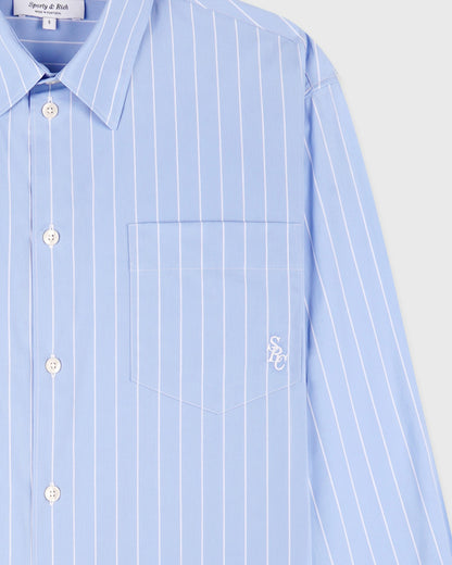 Sporty & Rich SRC Oversized Shirt - Ciel Stripe