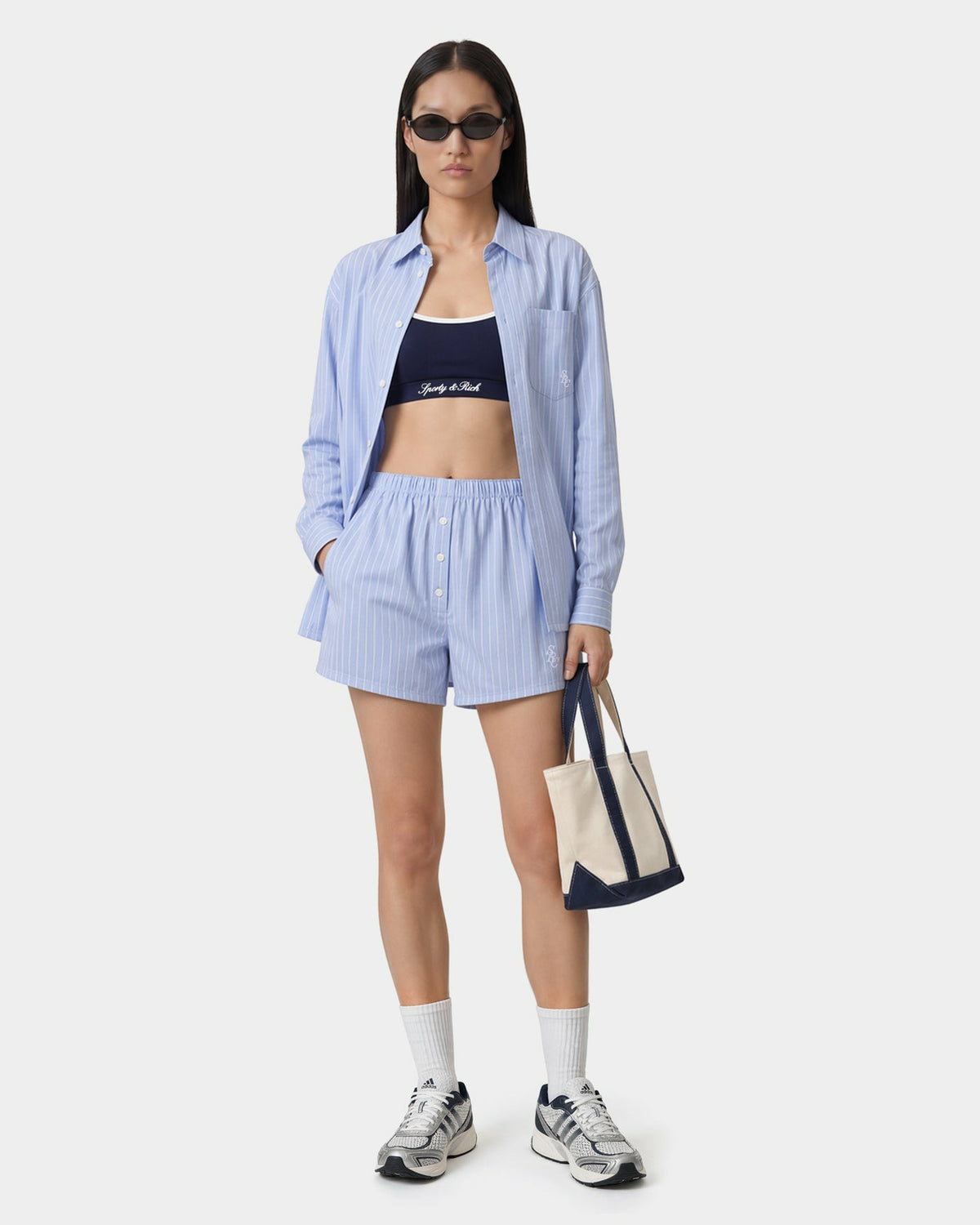 Sporty & Rich SRC Mini Boxer - Ciel Stripe