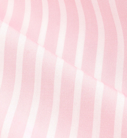 Sporty & Rich Eden Script Oversized Shirt - Pink/White Thin Stripe