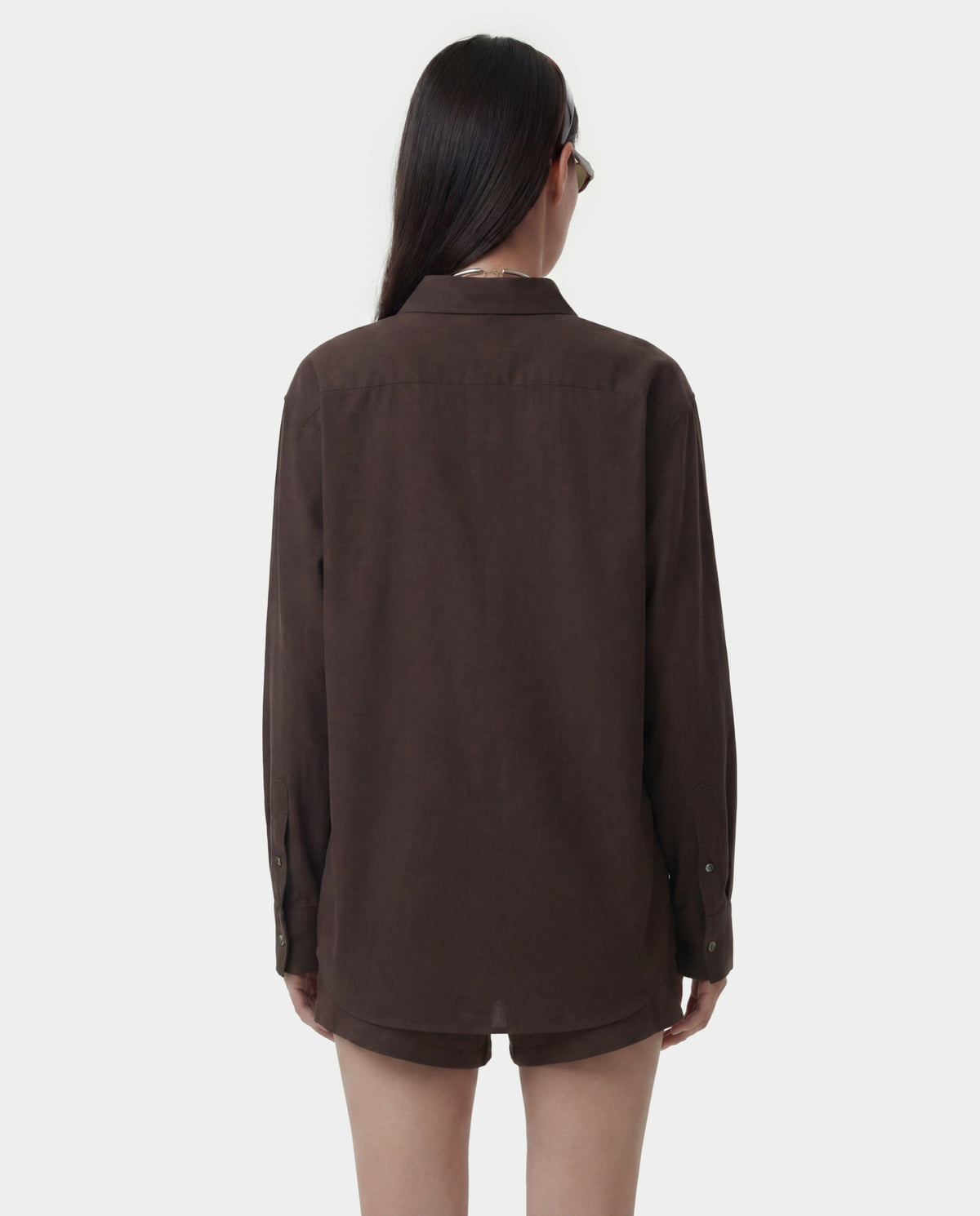 Sporty & Rich Signature NY Oversized Shirt - Cioco