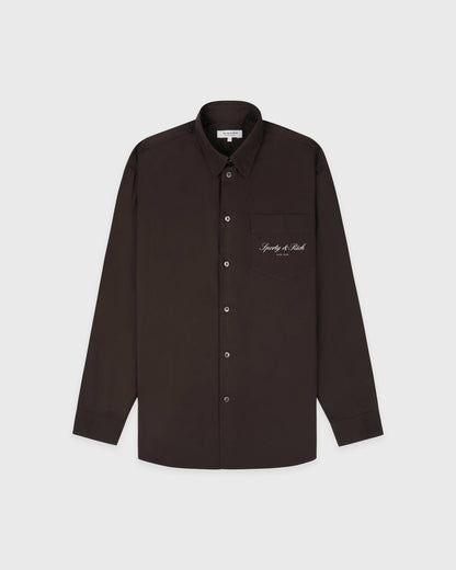 Sporty & Rich Signature NY Oversized Shirt - Cioco