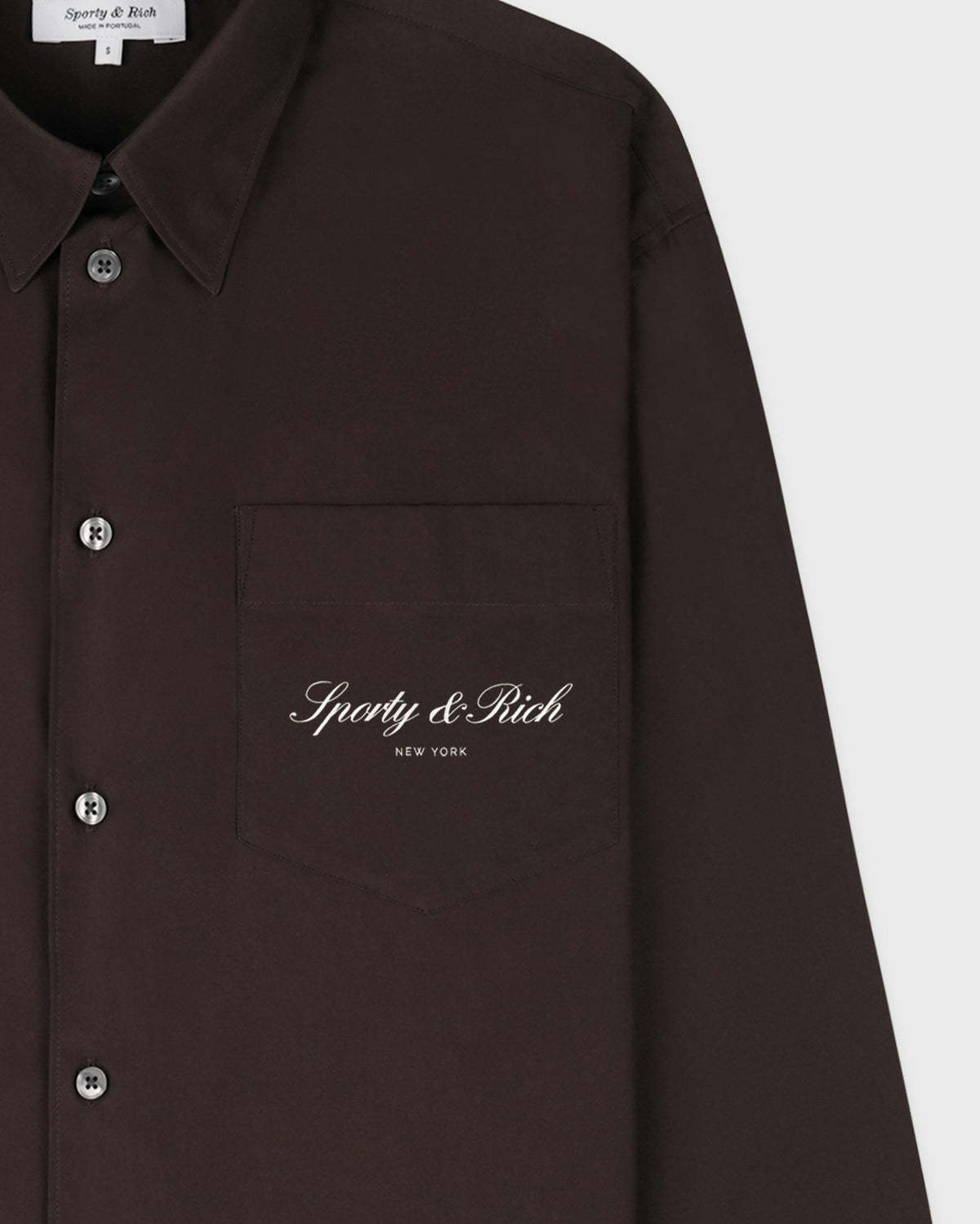Sporty & Rich Signature NY Oversized Shirt - Cioco